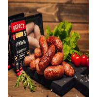 Шашличні ковбаски н/к в/с. уп. 0,4 кг ТМ Верест