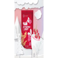 Чай-сашет концентрований "Журавлина та імбир" 50 г (12шт)