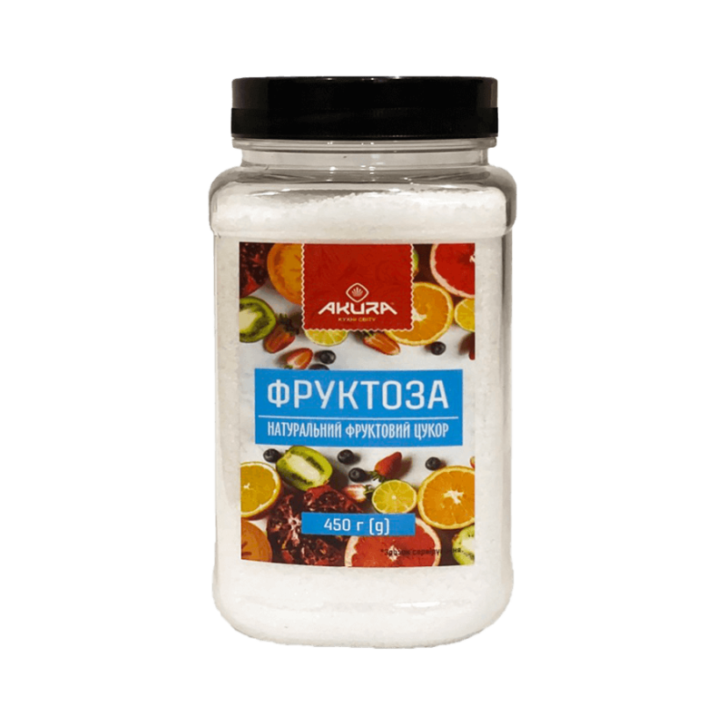 AKURA Фруктоза  450 г баночка AKURA Фруктоза  450 г баночка