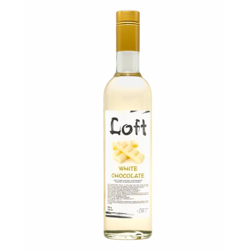 Білий шоколад сироп Loft 0,7 л (9 шт/ящ.) Білий шоколад сироп Loft 0,7 л (9 шт/ящ.)
