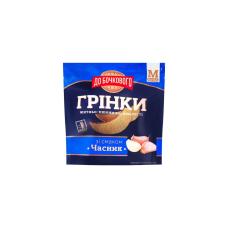 Грінки ваг. хвилясті зі см. часнику "До бочкового" 80 г (8 шт)
